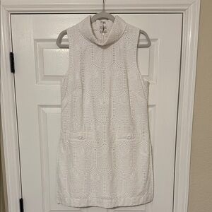 Lilly Pulitzer White Textured Mini Dress